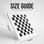 black chess board