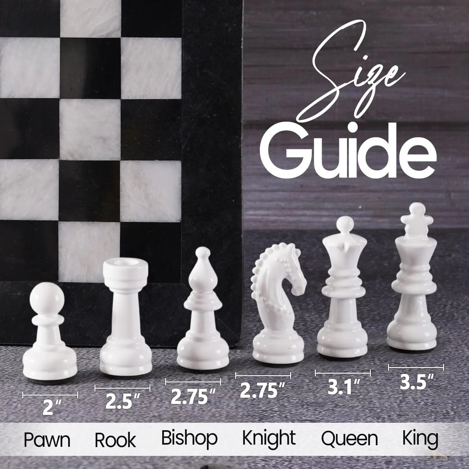black chess marble board