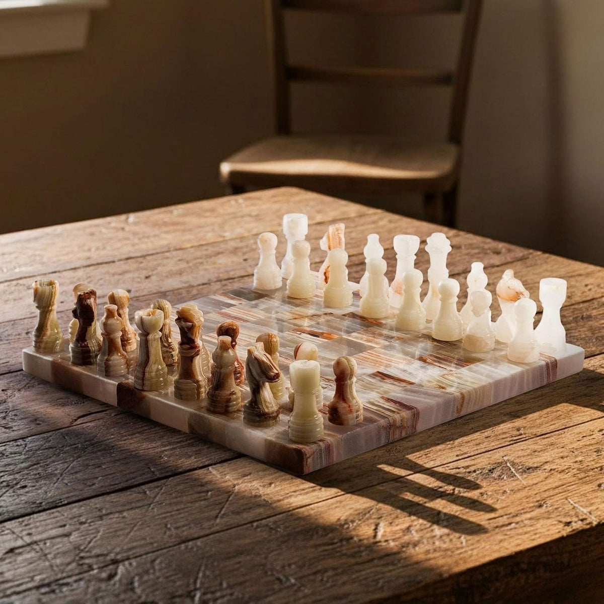 borderless white green chess
