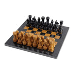 12 Inches Black and Golden High Quality Marble Chess Set