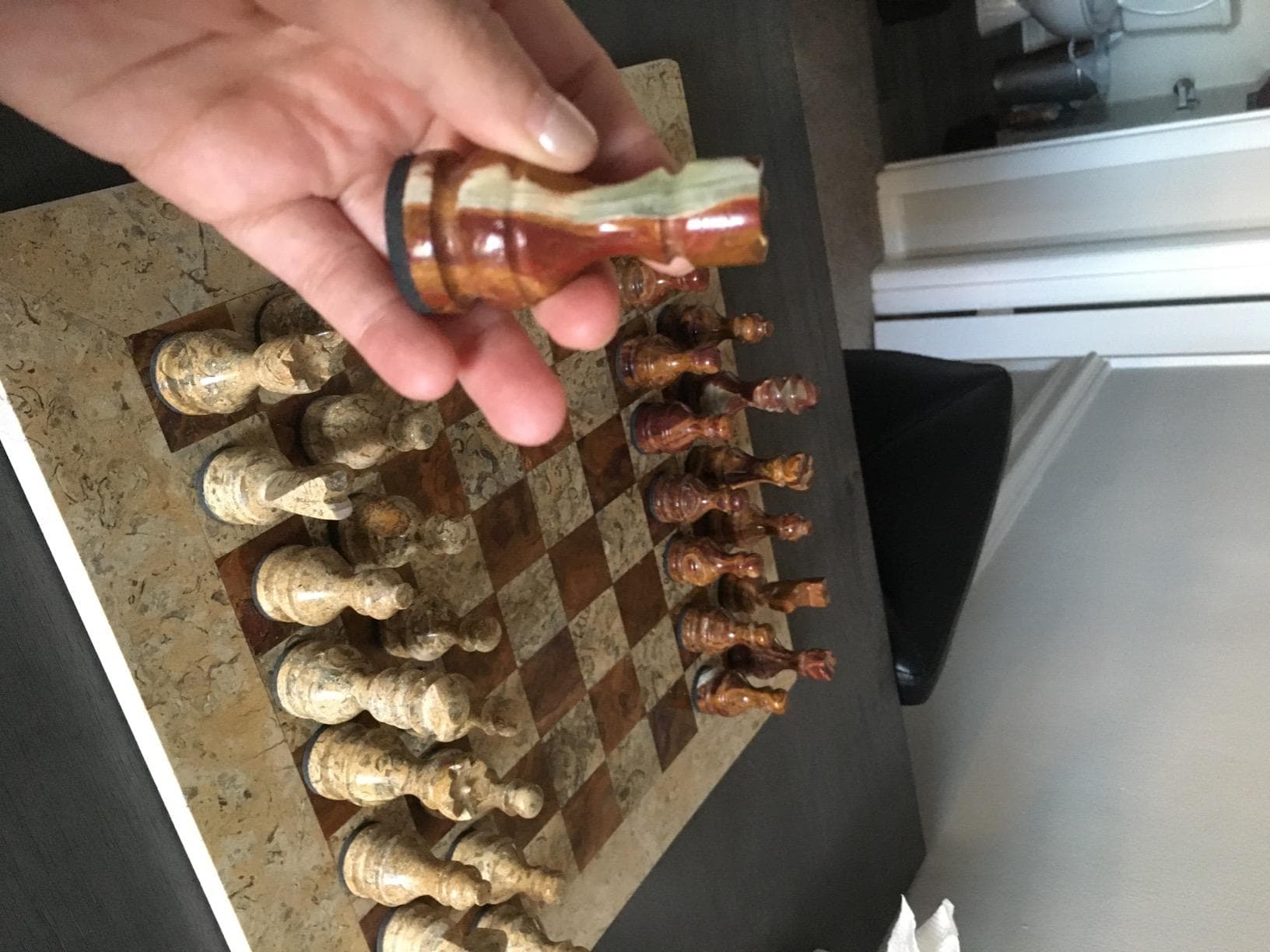 coral brown chess board review