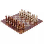 15 Inches Red & Coral High Quality Marble Chess Set