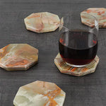 green onyx marble coaster plate