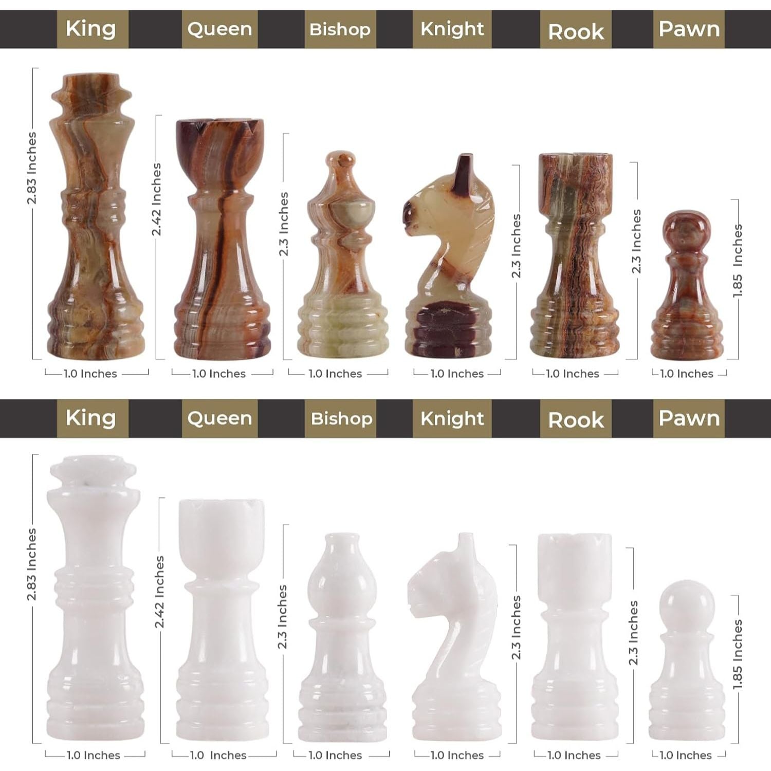 round chess board and pieces