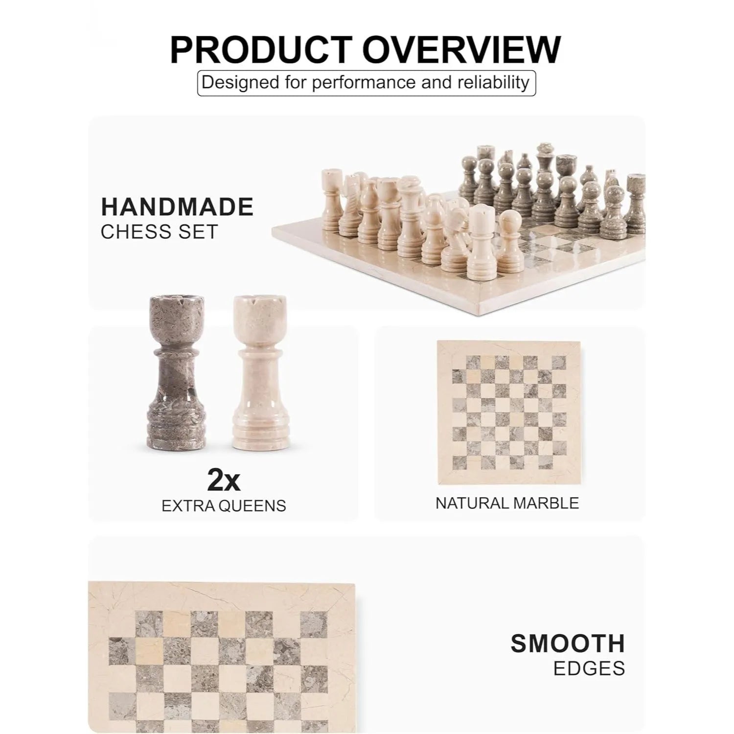 marble chess set board pieces