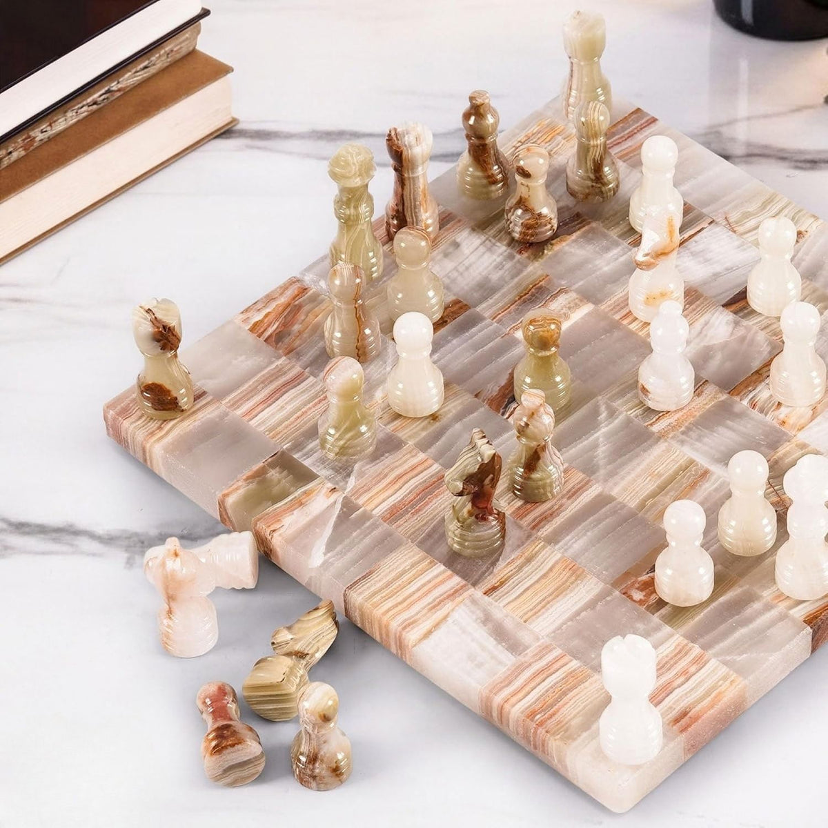 white green chess board