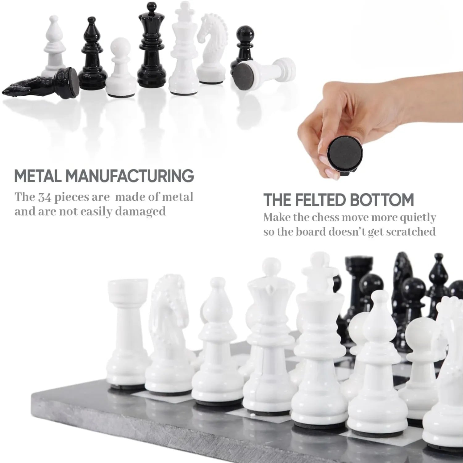 marble chess figures