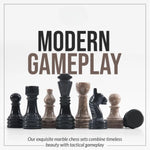 marble chess figures
