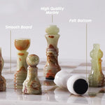marble chess set pieces