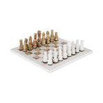 Marble chess set white and green