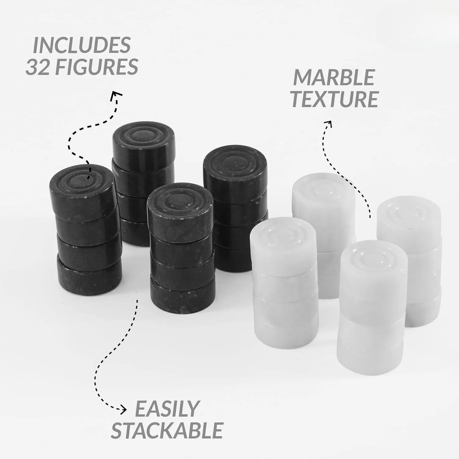 marble onyx checker pieces