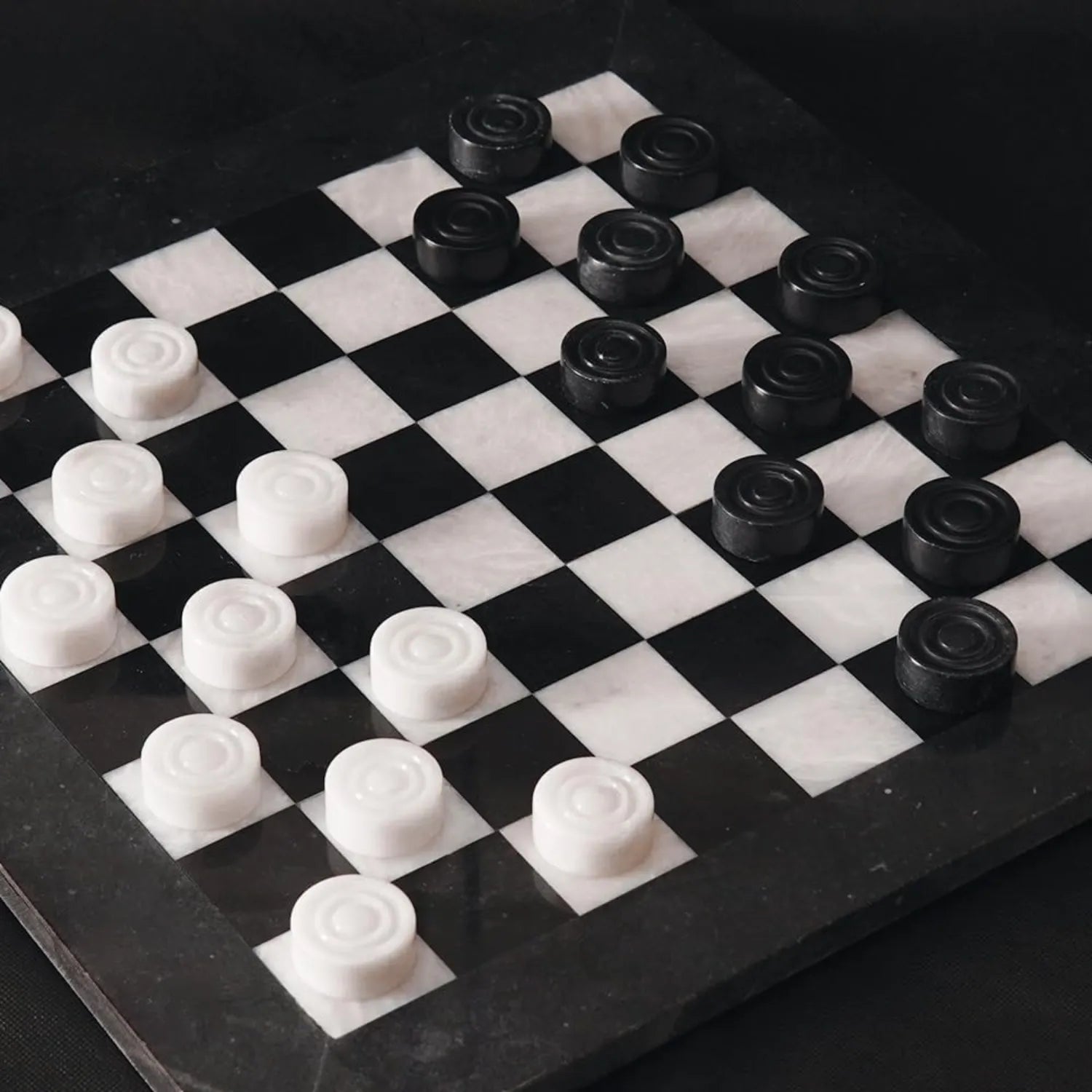 marble onyx checker set