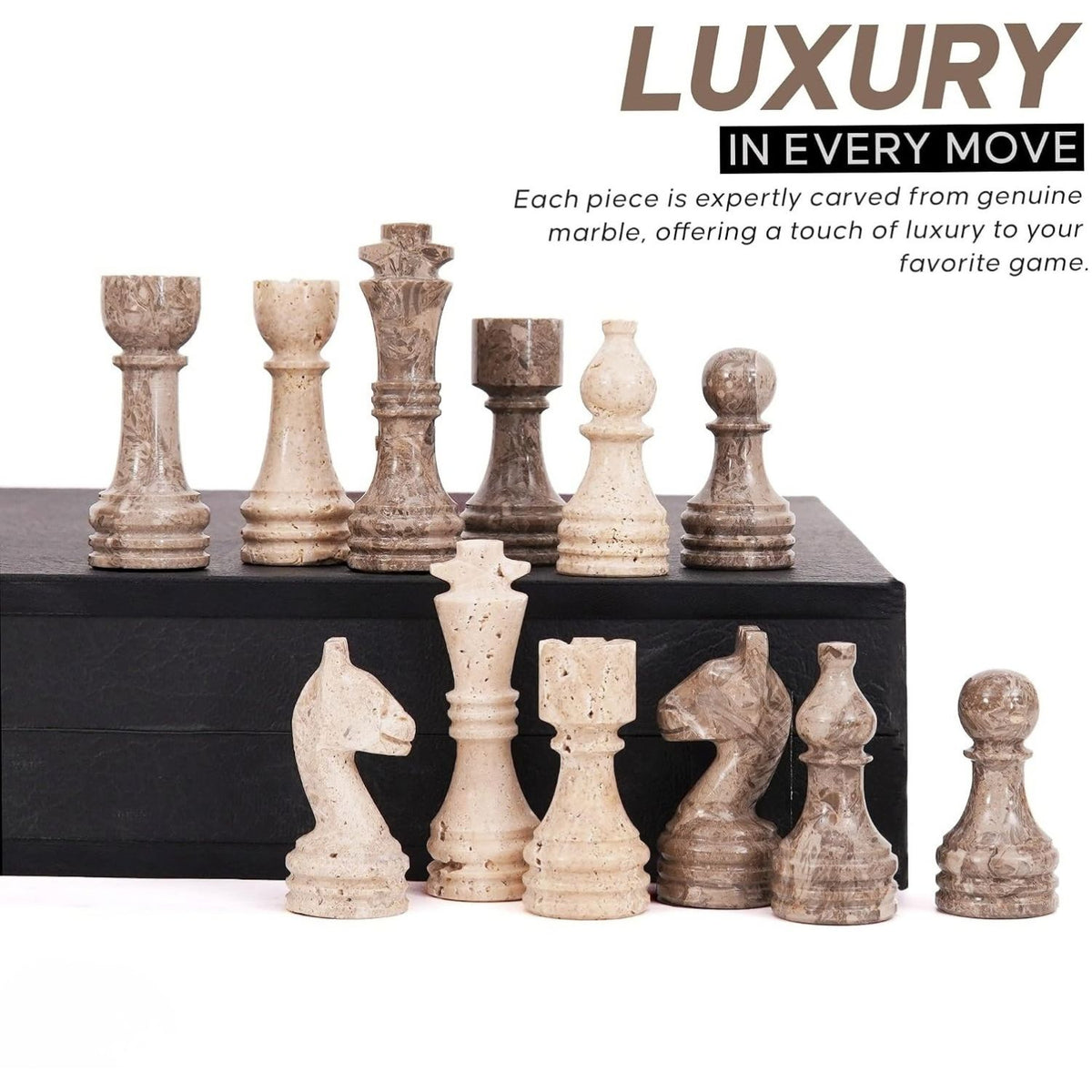 marble chess pieces