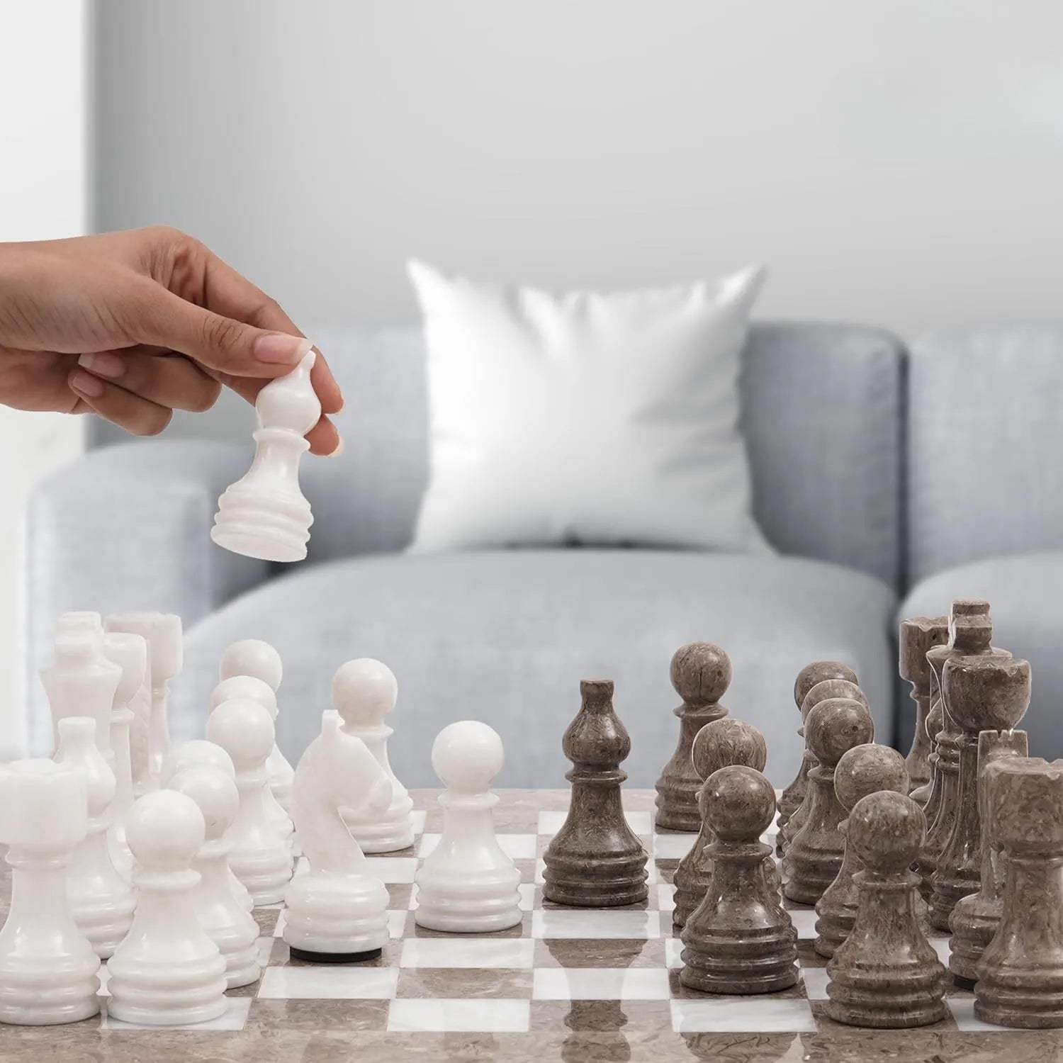 oceanic and white marble chess