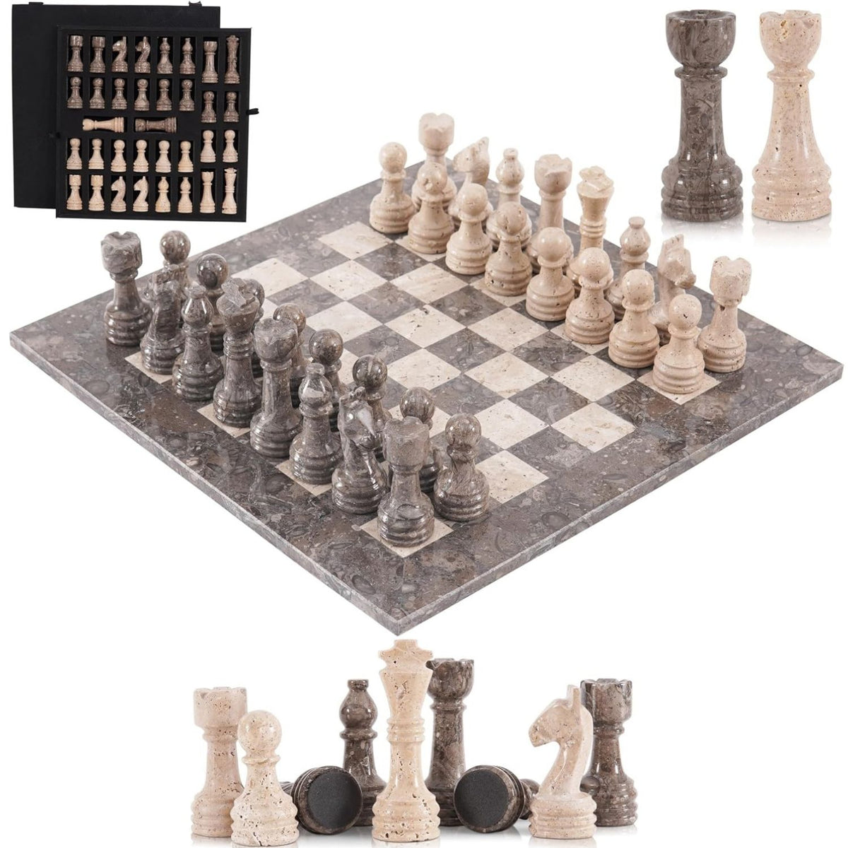 oceanic marble chess set