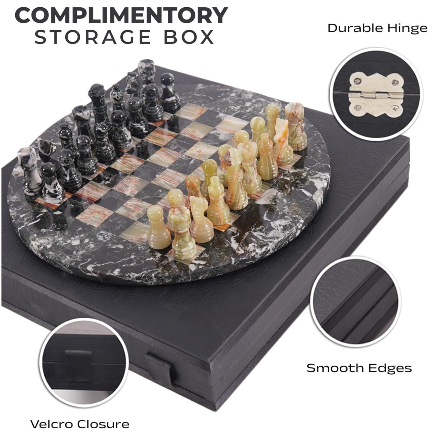 black green handcrafted chess