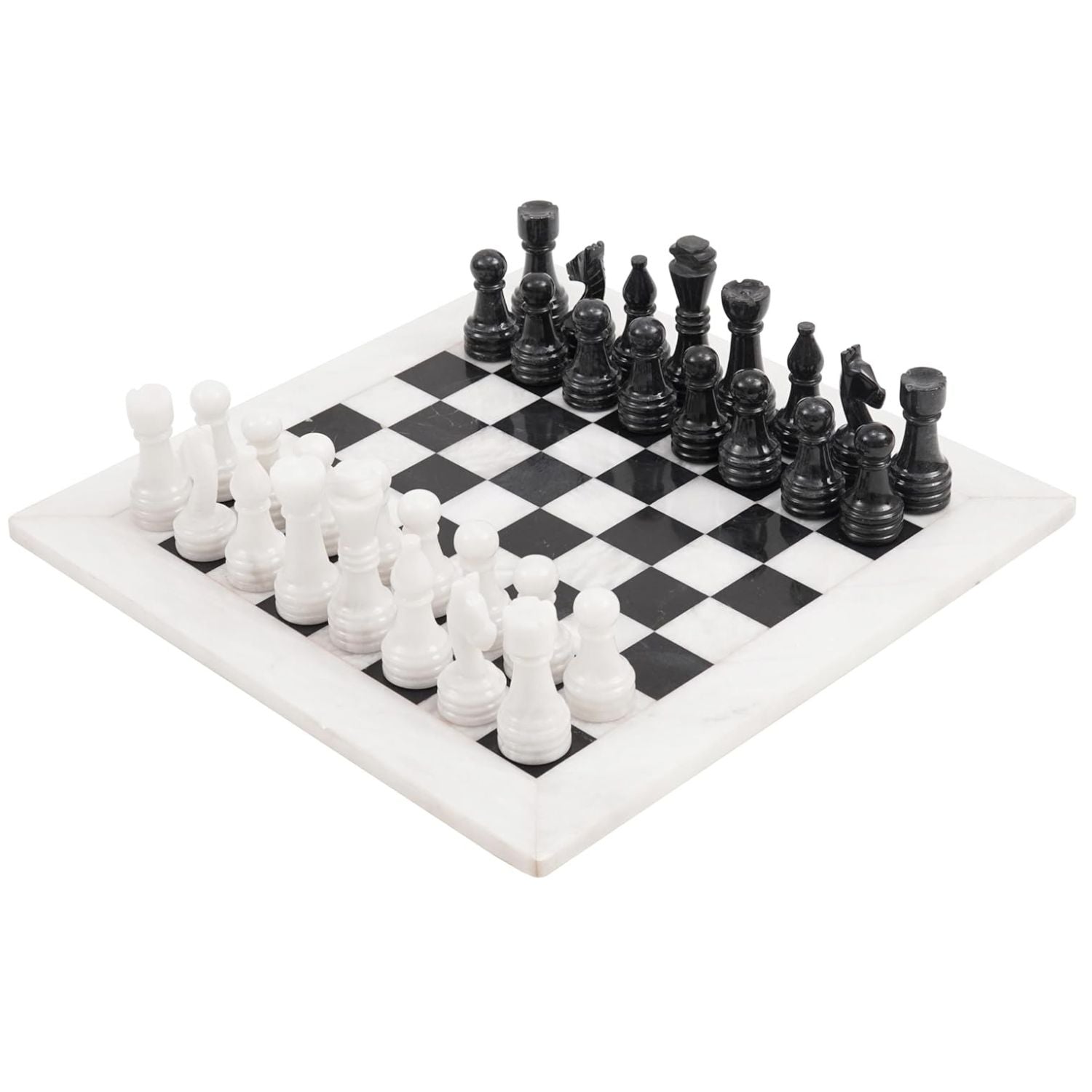 white black chess marble