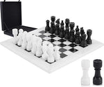 12 Inches White and Black Premium Quality Marble Chess Set