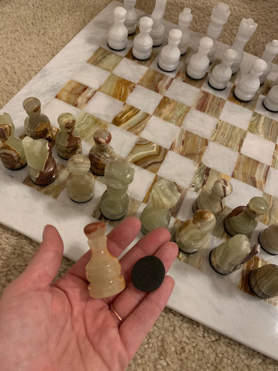 white green chess review