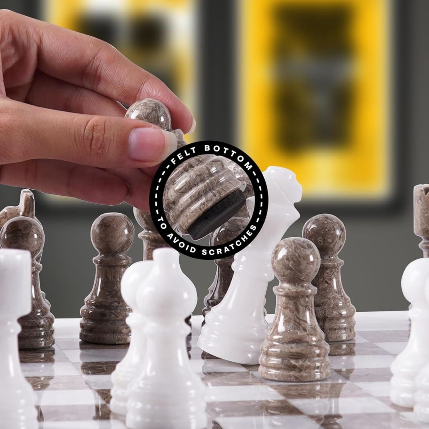 white oceanic luxury chess