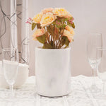 white marble utensil holder