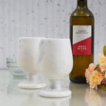 white wine marble glass