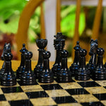 chess board with pieces