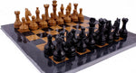 Black and Golden onyx marble chess set