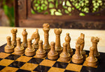 Black and Golden marble chess set