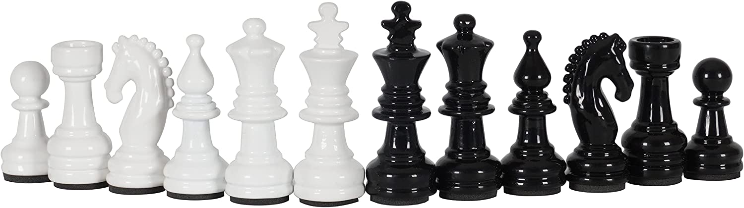 HHS SPORTS Premium Black & White Chess Board with 32 Chessmen Set 35.5 cm Chess  Board - Buy HHS SPORTS Premium Black & White Chess Board with 32 Chessmen  Set 35.5 cm