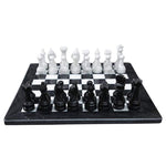 15 Inch Black and White High-Quality Marble Chess Set