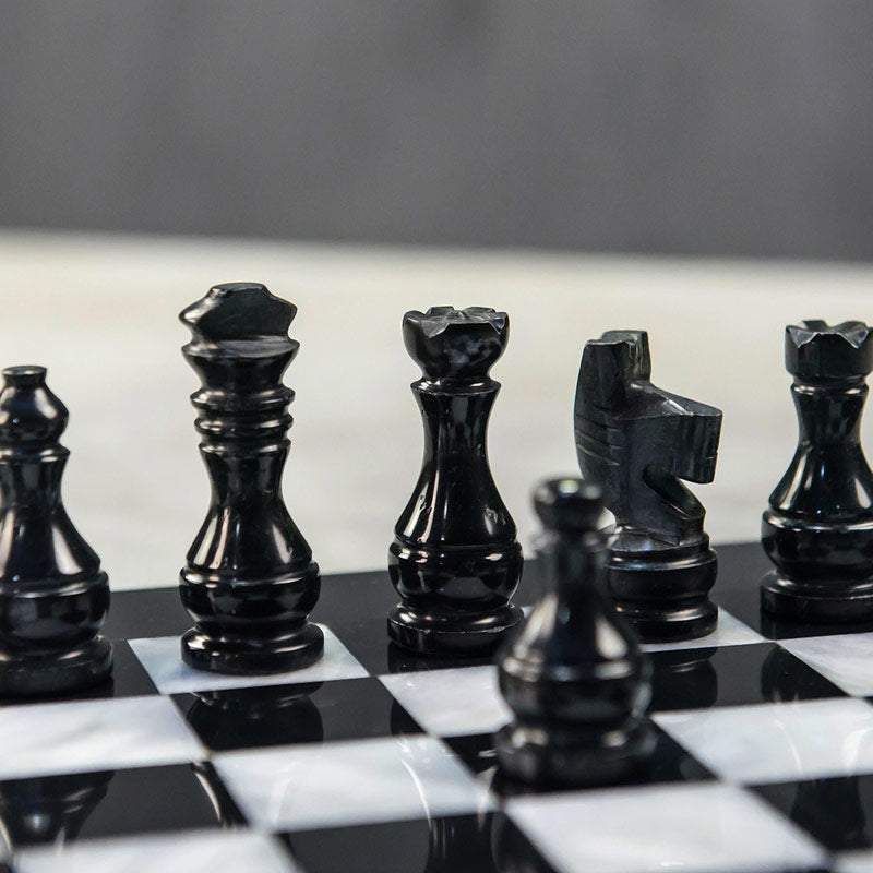 marble chess pieces
