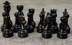 Black and Coral chess pieces