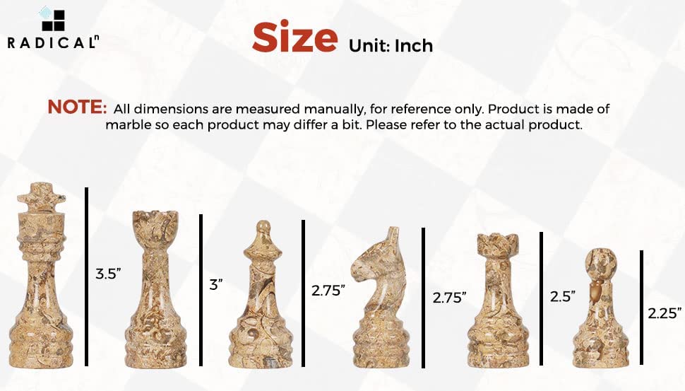 Black and Coral chess figures