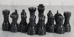 black and green chess pieces