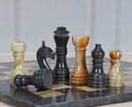 Black & Multi Green chess figures