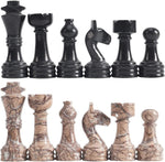 black and marinara chess pieces