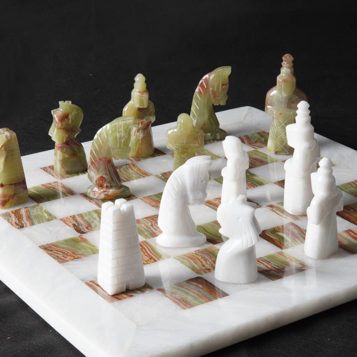 Antique marble chess sets