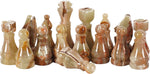 White & Green Onyx chess pieces