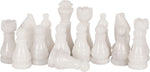 White & Green Onyx chess pieces