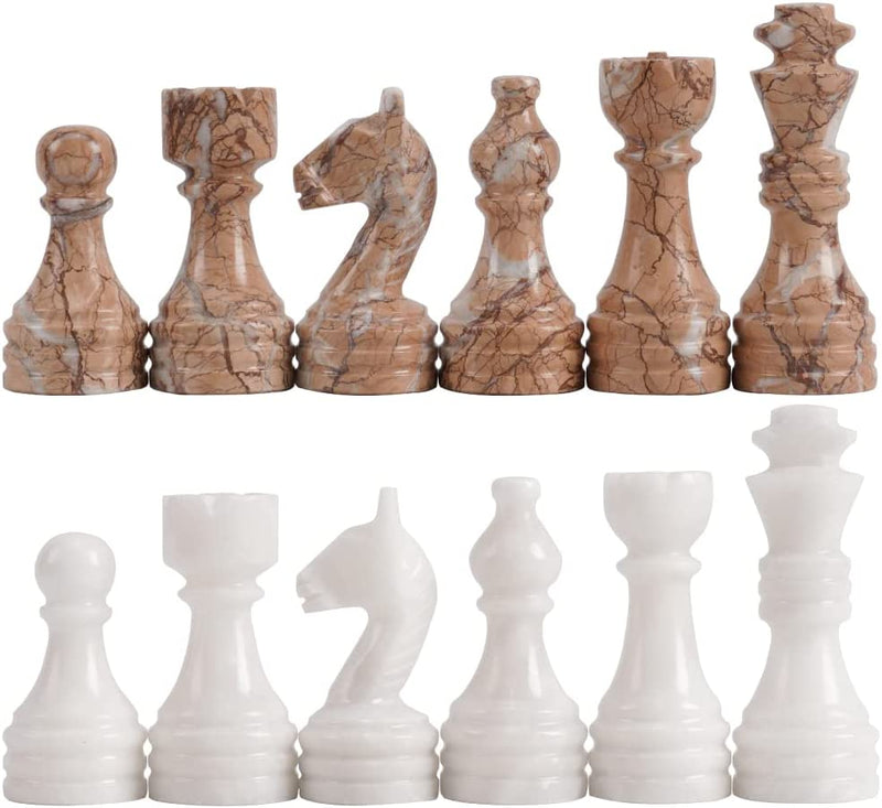 White & Marinara chess pieces